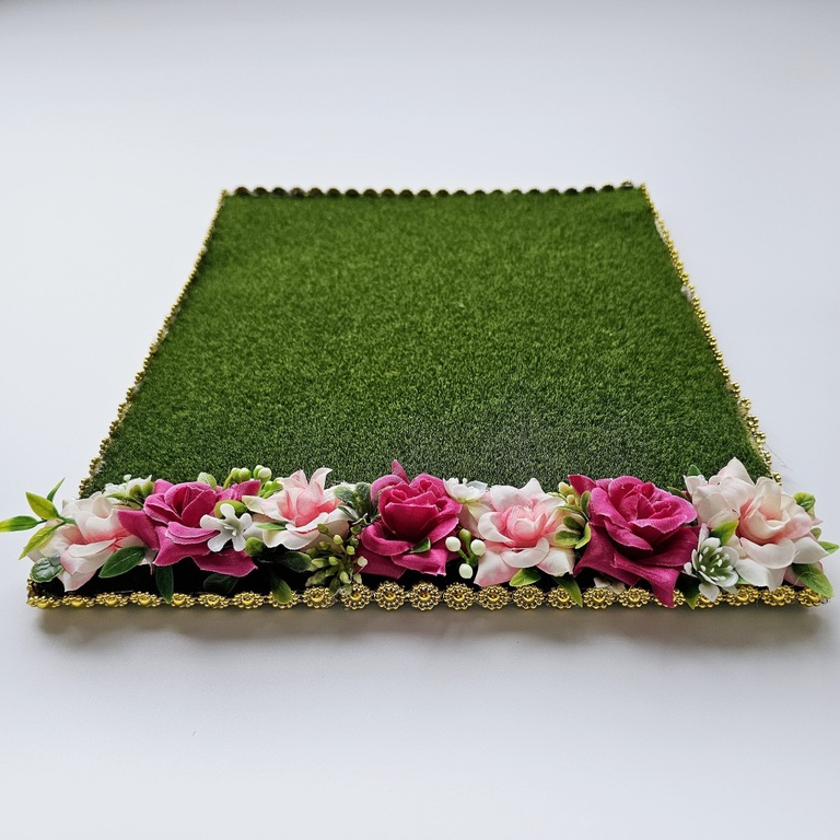 잔디 방석 장미진핑크