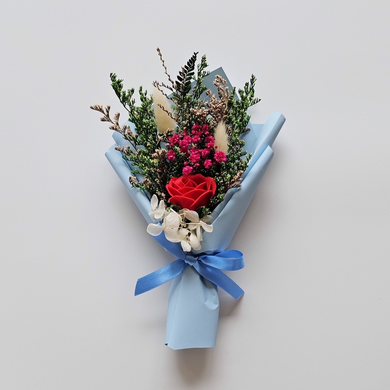 미니 프리저브드꽃다발 레드