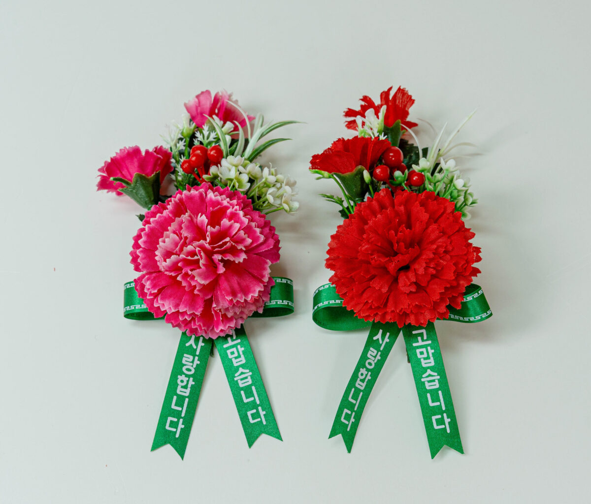 NEW 5호 카네이션코사지 5호(벌크형), 5-1(케이스형) (레드 & 핑크)